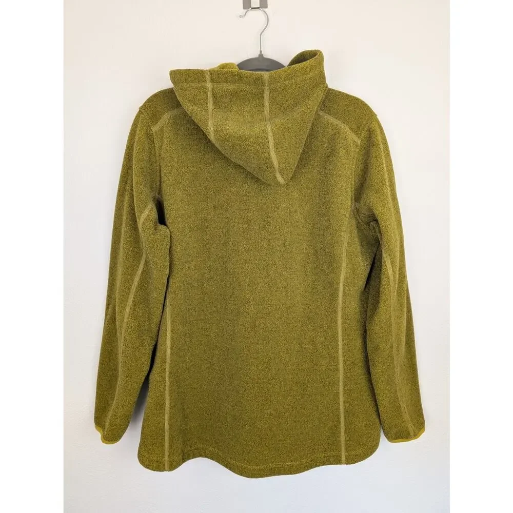 Duluth Trading Co Sweater Two Harbors Fleece Polartec Yellow Green Size L - Picture 4 of 10